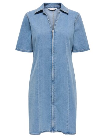 ONLY | Onlfrida Ss Zip Dnm Dress Gua | XS