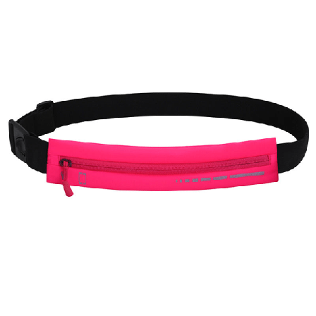 Män kvinnor Fanny Pack Midjeväska Kvinnors Outdoor Night Run Reflekterande Stretch Osynligt bälte Fluorescent Rose Red
