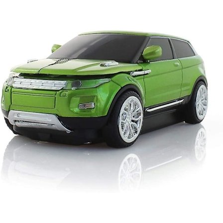 Lydløs Trådløs Bilmus, 3D Optisk Mus For Skrivebord Bærbar PC Datamus, 2.4GHz 1000dpi Mus For Venstrehånd (Grønn)