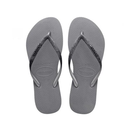Havaianas Flip Flops Slim Sparkle, Grå 35/36