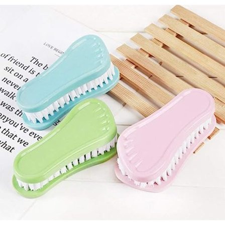 3 STK japansk og koreansk godterifarge plastfotbørste Husholdningsrengjøringsbørste Flerfarget skobørste børste børste plastvaskebørste