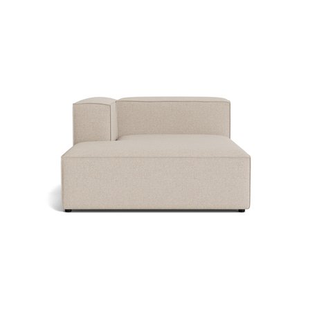Lissabon XL Chaiselong, Venstrevendt - Danubio Beige - 130x170x72cm - Kvalitets Sofa med mange lag skum & slidstærkt stof - Modulsofa