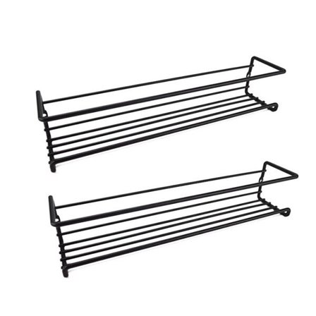 Vägghängd Kryddhylla 29x6,5x6cm 2-pack - Svart