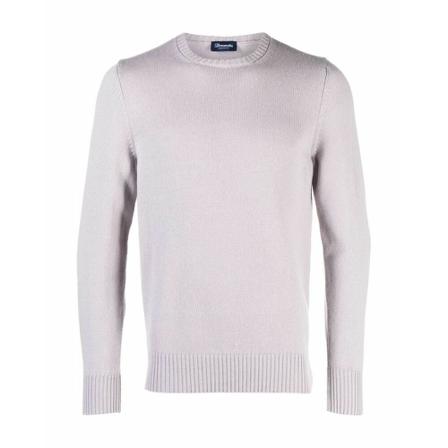 Drumohr Round-neck Strik Grå, Herre Strik