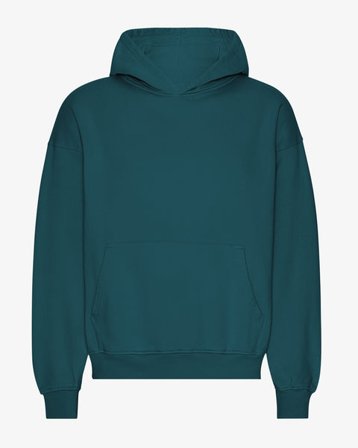 Organic Oversized Hood - Ocean Green - Male - XL