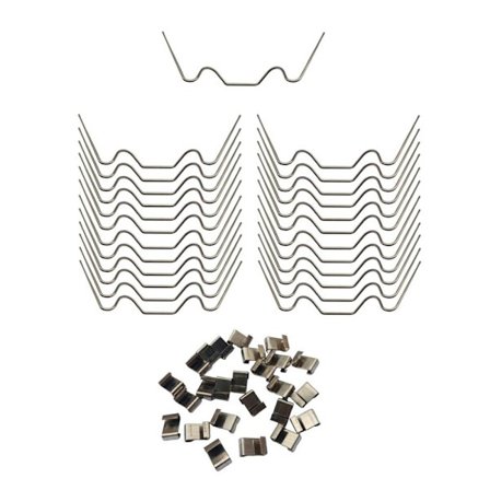 50 ST Rostfritt stål W u0026 Z Typ Växthusklämmor Ersättningsträdgårdstillbehör