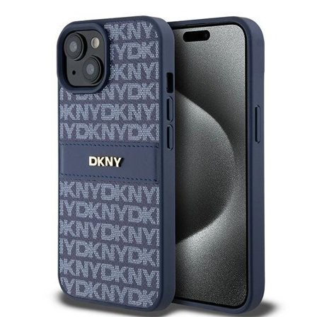 DKNY skinnveske med mono stripe og metalllogo for $ 0000010n 15 / 14 / 13 - blå