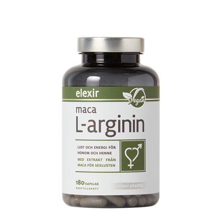 Elexir Pharma Maca L-arginin 180 kapslar