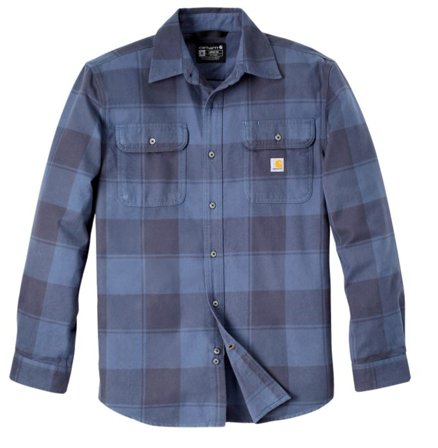 Carhartt Workwear Flannel L/S Plaid Shirt Navy
