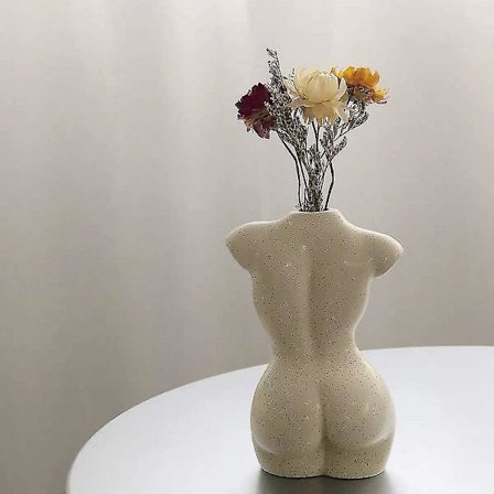 Krop Vase Kvinder Form, Krop Formet Skulptur, Sød Bud Blomst Vaser, Moderne Chic