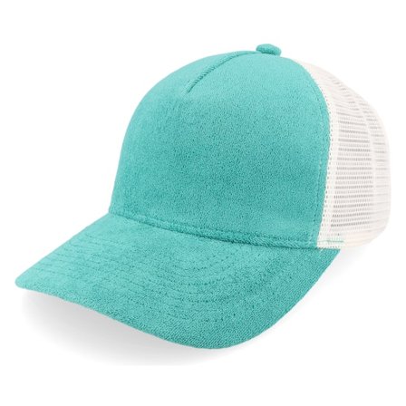 Equip - Green - trucker - Cap - Terry Teal/White A-frame Trucker - Hatstore