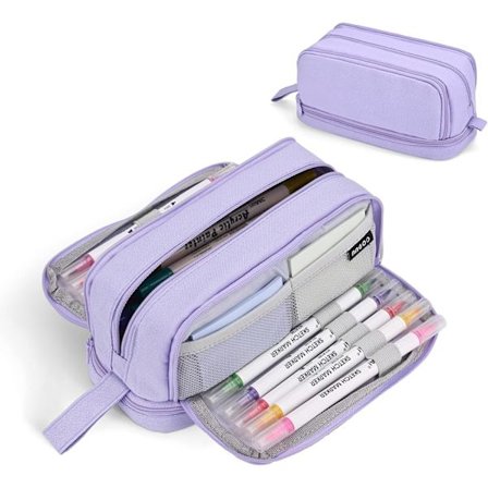 Large Capacity Pencil Case Purple