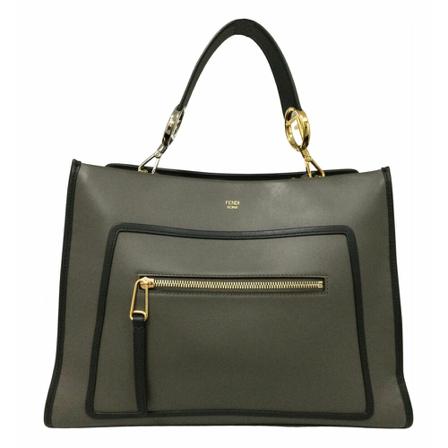 Fendi Vintage Shoulder Tass , Grijs , Dames , Maat: ONE Size Vintage Tassen
