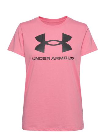 Ua Sportstyle Logo Ss T-shirt Top Lyserød Under Armour