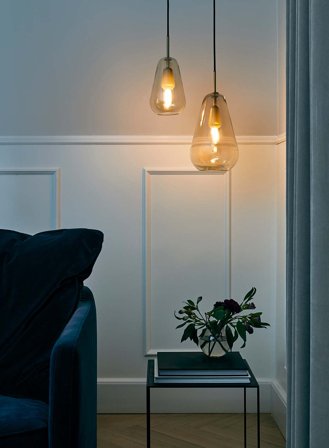 Anoli 1 small taklampe Ø16- nordic gold/gold