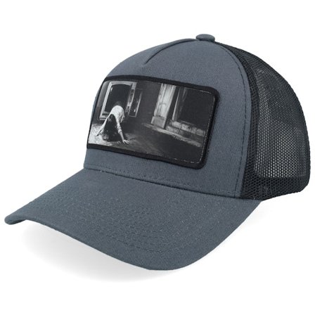 Scenes - Grigio trucker Cappellino - Tv Broken Medium Grey/Black/Black A-frame Trucker @ Hatstore