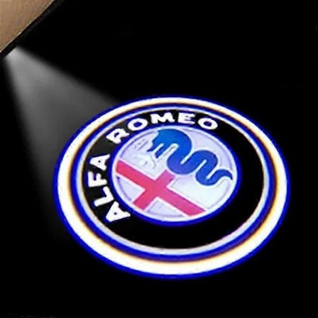2 kpl Auton Loho Led-ovivalo Tervetulovalo Logoprojektorilamppu Alfa Romeo Giulia Giulietta Mito Stelvio Brera 147 156 159_usmddsa