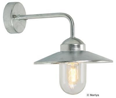Norlys Vansbro 1920 Væglampe E27, 57W, IP55 Galvaniseret, Belysning
