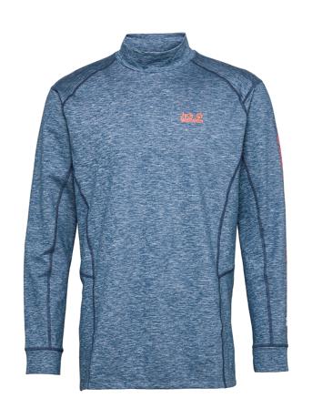 Snow Sky Longsleeve M Blue Jack Wolfskin