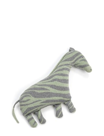 Smallstuff | Toy/ Cushion Zebra, Grey | 40X 47X 10CM