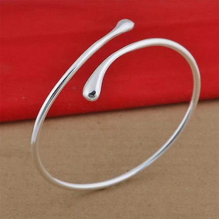 Wabjtamsilver Guldpläterat Armband Blankt Armband (Silver)