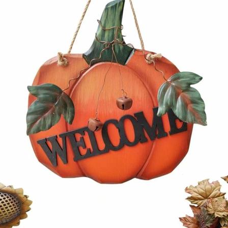 Kurpitsan tervetuliaisovikyltti MDF puinen riippuva syksy Pumpkin tervetuliaiskyltti Seinäkoristelu seinäteline