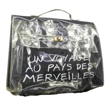 Hermès Vintage, Pre-owned Vinyl handbags Grijs, Dames, Maat:ONE Size