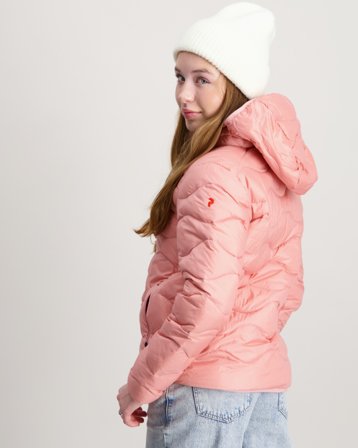 Peak Performance Jr Helium Down Hood Jacket Rose Vestes Fille - Kids Brand Store