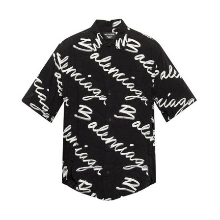 Balenciaga, Casual Shirts Czarny, Mężczyzna, Rozmiar: M