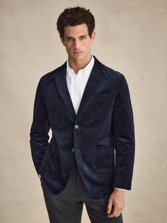John Henric Men's Navy Blue Blazer Casual Fit Size 56