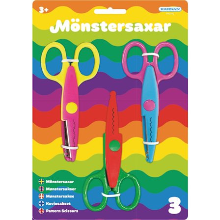 Mönstersaxar 3-pack