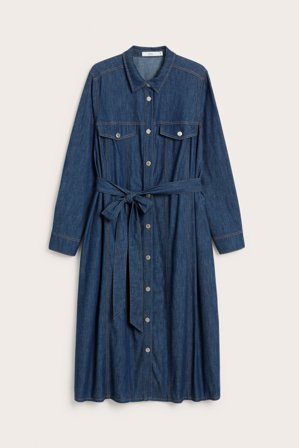 Kappahl | Lång jeansklänning | Mörk denim