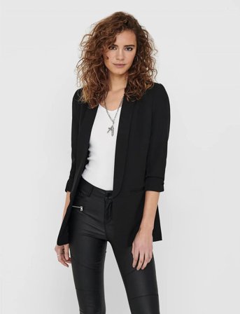 ONLY Onlelly 3/4 Blazer Tlr Noos - Black - 40