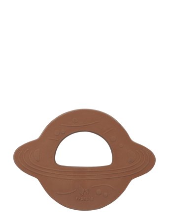 Fabelab | Natural Rubber Teether - Planet - Cinnamon | 11.1X1.3X8CM