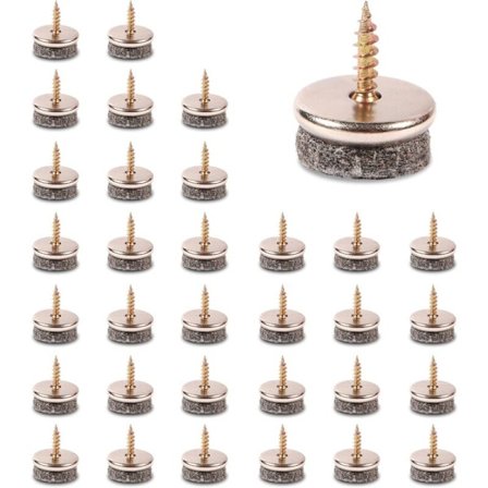 Møbelknotter - 32 Pakning Stolknotter. Møbelknotter med 5 mm tykk filt er ideelle stolbenbeskyttere. Stolknotter med enkel skrueinstallasjon