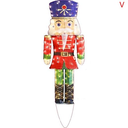 Juledekorationer Udendørs Lysende Dyr, hund, hjort, julemand udendørs