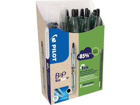 Pilot Begreen Kulpenna Ecob. 1 mm svart 10+10/fp - Lyreco - Kontorsmaterial - Pennor - Kulpennor
