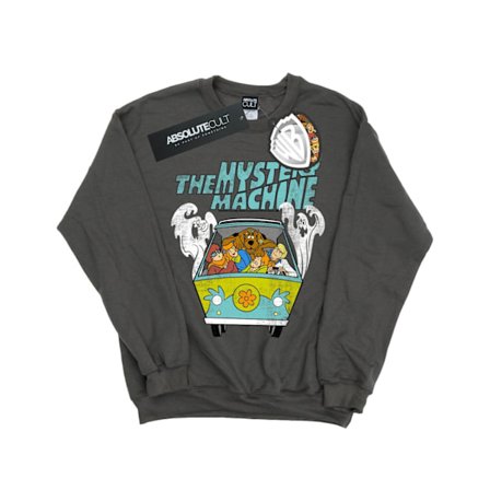 Scooby Doo Dam/Damer Mystery Machine Sweatshirt M Charcoal