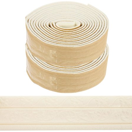 2 stk selvklebende listverk dekorativ vegglist vegg hjørne