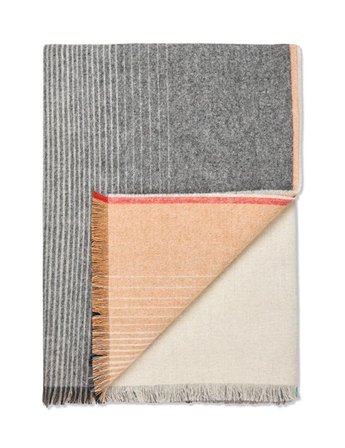 Elvang Carte-Postale Ullpledd 130x190 svart-brun