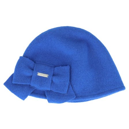 Seeberger - Blu historical Cappello - Walk Bell Ribbon Blue Cloche @ Hatstore