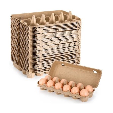 20 stk Pap Æggebakker Blanke Papmasse Æggebakker En Dusin Æggebakker Beholder Tomme Æg