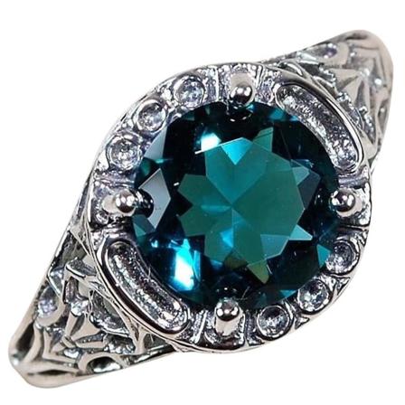 Retro Kvinne Stor Rhinestone Inlagt Hult Skjæring Ring Vintage Fest Smykker US 9