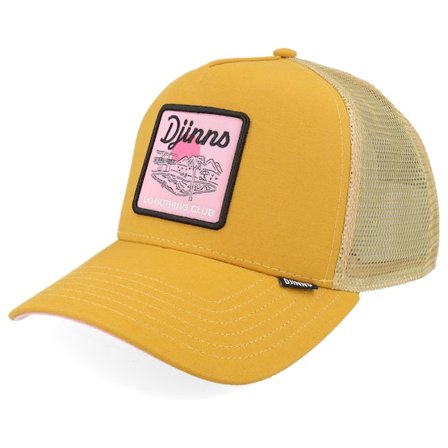 Djinns - Gelb Trucker Cap - Hft Cap Dnc Pool Light Brown/Creme A-Frame Trucker @ Hatstore