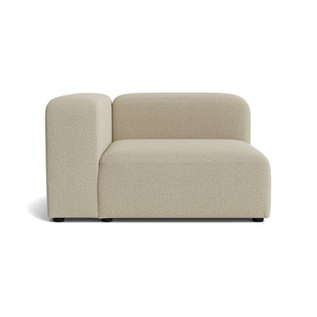 Milo chaiselong, venstrevendt - Nordic Mørk Beige - 130x130x72 - Sofa, chaiselong