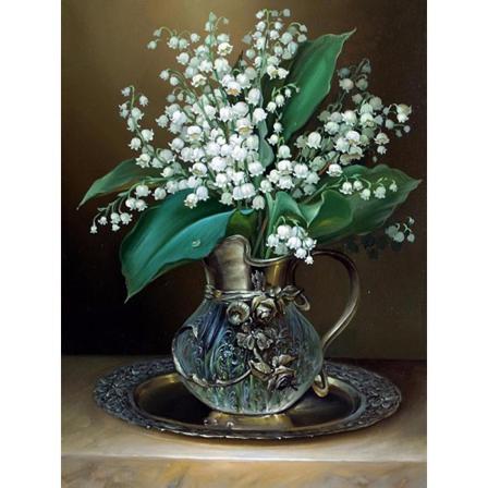 Full 5d Diy Diamond Painting Cross Stitch Delikat Broderi Rhines Som På Bilden 1 35x45cm