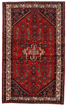 Oriental Sarouk Rug 130X214 Dark Red/Red Wool