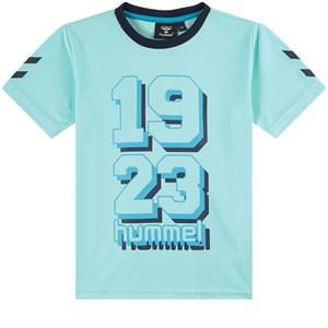 Kids - Hummel Blue Logo T-Shirt 8 years (128 cm) - Tops - 8 years (128 cm) - Blue