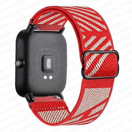 20 mm/22 mm bånd for Amazfit Gts 4//2/2e/3/gts2 Mini/gtr 4/3/pro/gtr2/47 mm/stratos Nylon elastisk klokkearmbånd Amazfit bipsrem