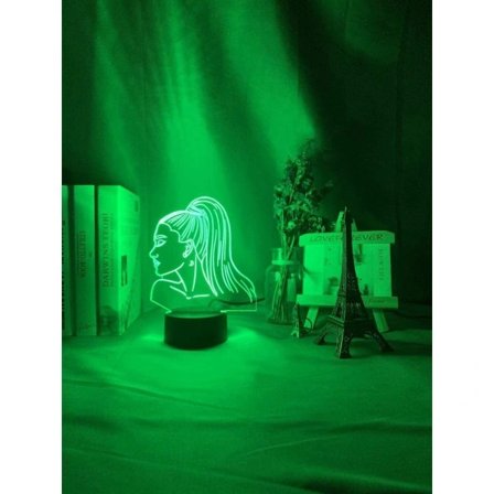 Singer Ariana Grande 3D Nattlampa Present till Fans Sovrumsdekoration